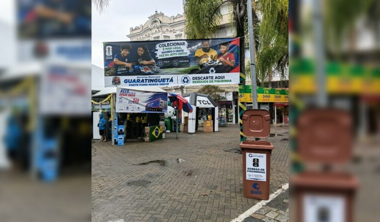 Secretaria de Meio Ambiente realiza ação para descarte de sobras de figurinhas