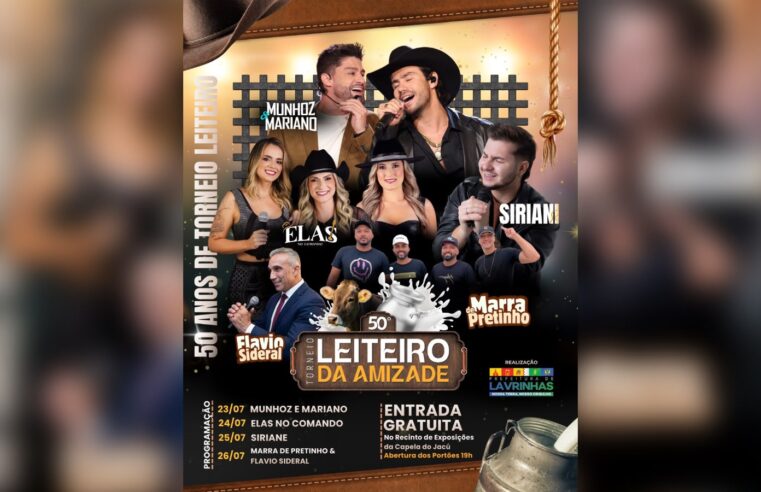 50º Torneio Leiteiro da Amizade acontece de 23 a 26 de julho em Lavrinhas