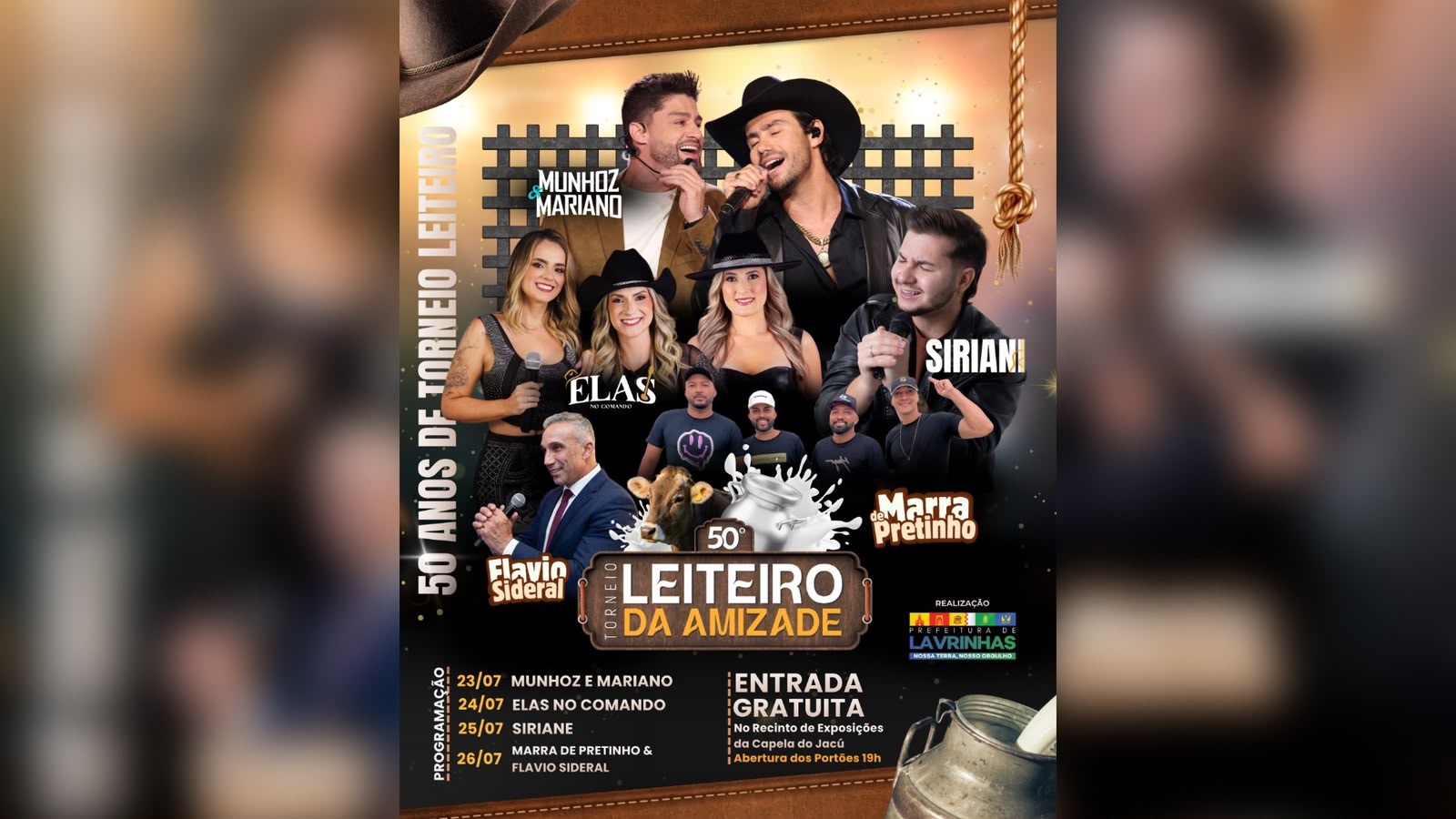 50º Torneio Leiteiro da Amizade acontece de 23 a 26 de julho em Lavrinhas