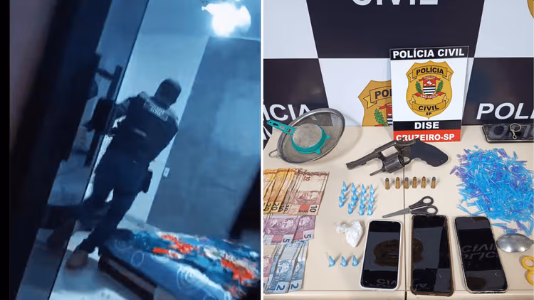Polícia prende três suspeitos e desarticula ponto de tráfico em Cruzeiro