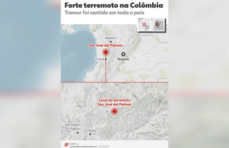 Terremoto de magnitude 7,4 atinge a Colômbia, derruba prédios e mata 111; há pessoas sob escombros