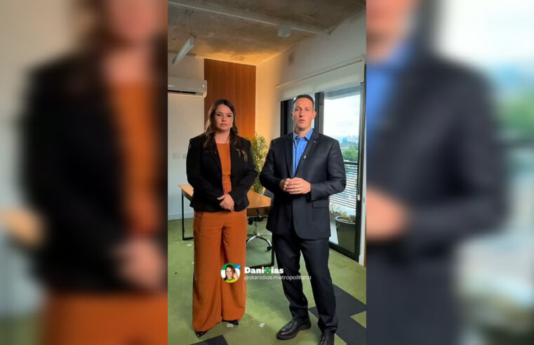 Dani Dias e Guilherme Derrite oficializam parceria com foco em demandas do Vale do Paraíba