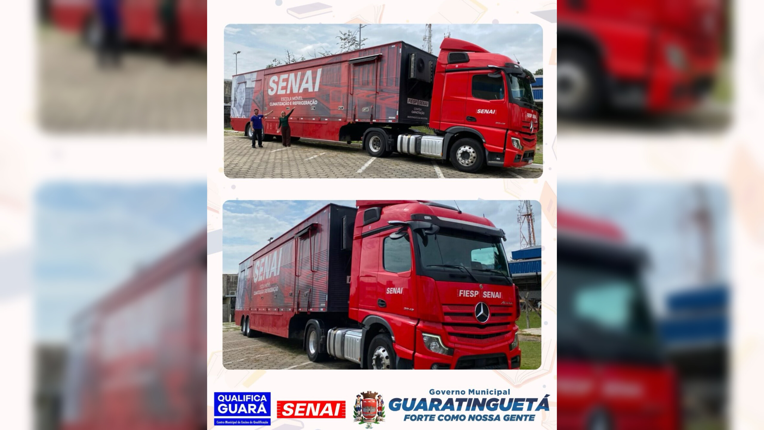Carreta do SENAI chega a Guaratinguetá para curso de qualificação profissional