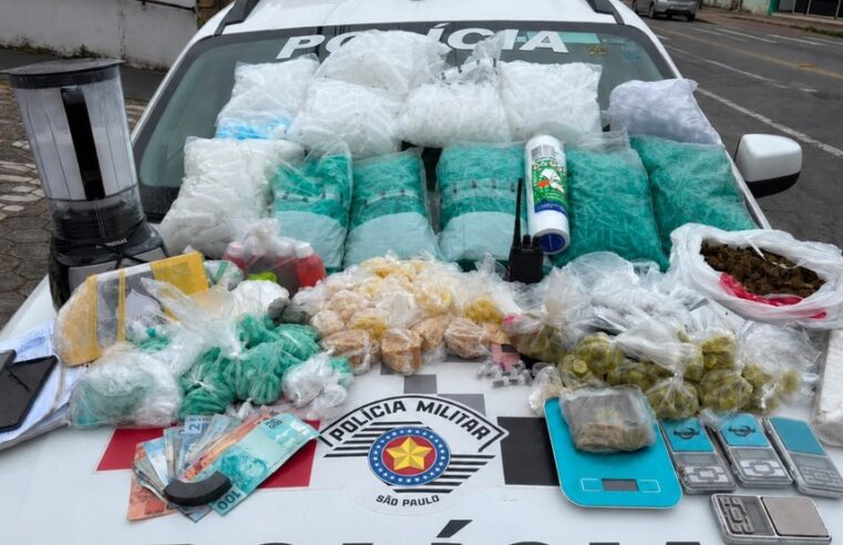 Polícia Militar prende homem com quase 6 kg de drogas em Guaratinguetá, SP