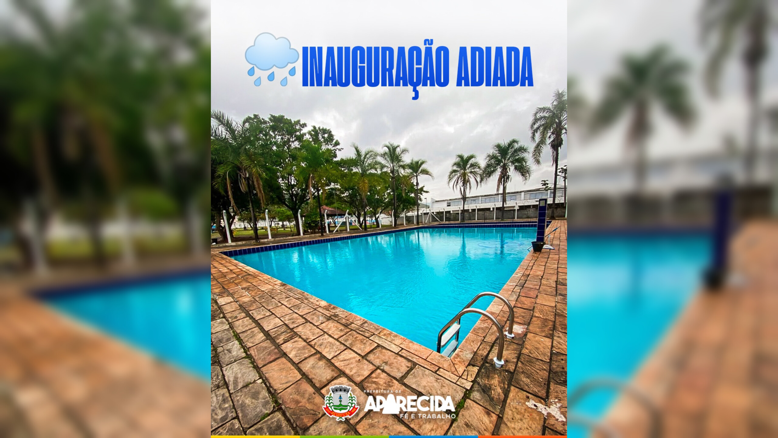 Prefeitura de Aparecida adia reinauguração da piscina da EPEC Vila Mariana
