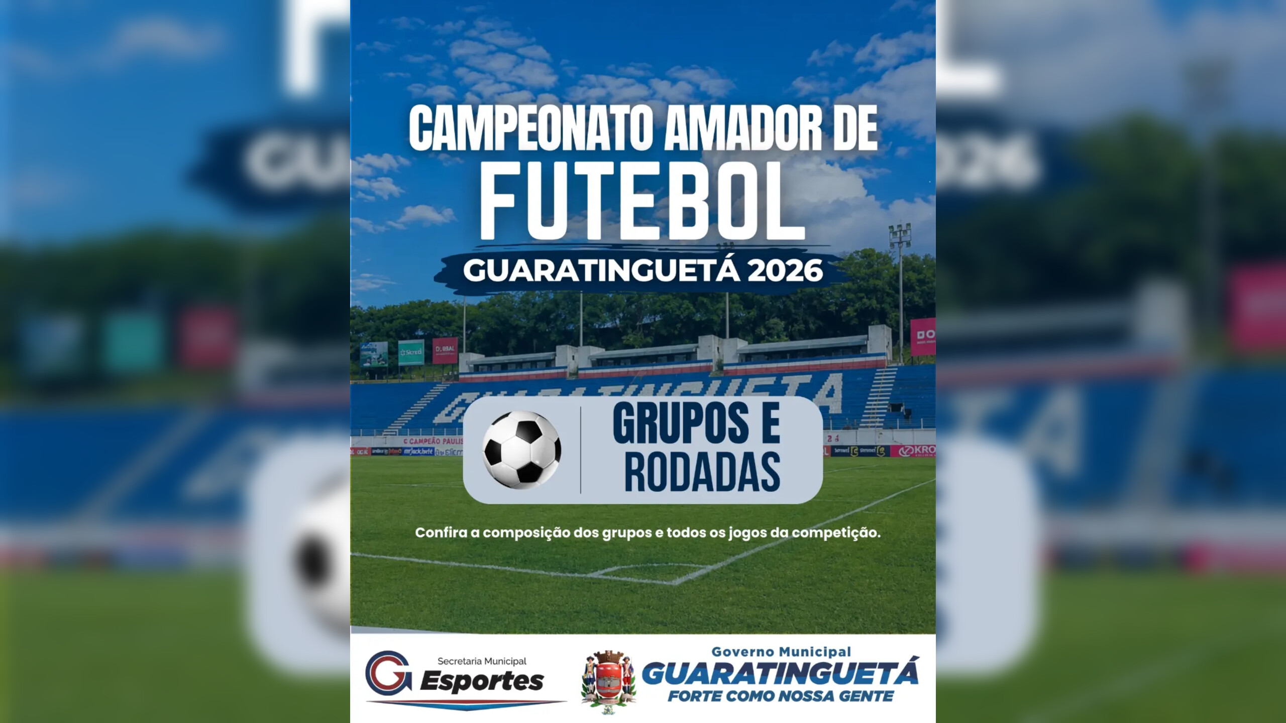 Campeonato Amador de Guaratinguetá 2026 tem grupos definidos e começa no dia 27 de setembro