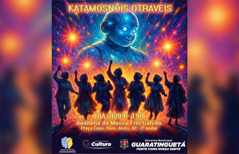 Prefeitura de Guaratinguetá anuncia apresentação teatral do Grupo Katamosnóis neste sábado