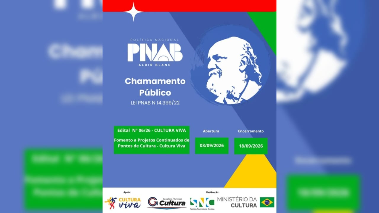 Guaratinguetá abre inscrições para projetos culturais pelo Cultura Viva