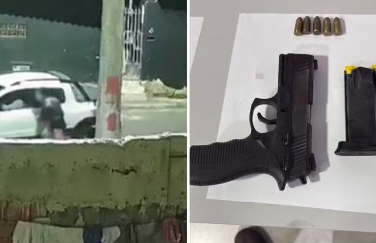 Vídeo mostra tiroteio em Lorena que terminou com prisão de foragido um dia após fuga da cadeia