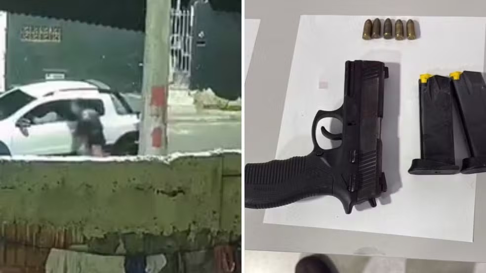 Vídeo mostra tiroteio em Lorena que terminou com prisão de foragido um dia após fuga da cadeia