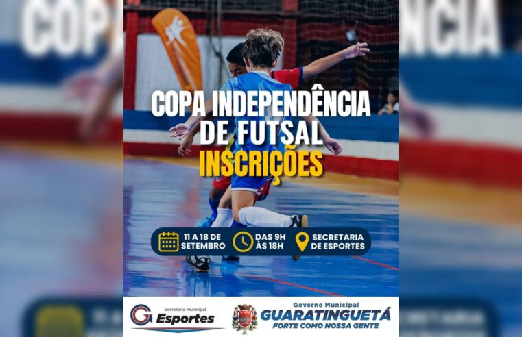 Guaratinguetá abre inscrições para a Copa Independência de Futsal