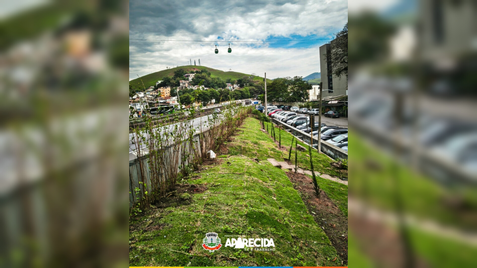 Prefeitura inicia projeto paisagístico na Rua Simplício Soares, em Aparecida