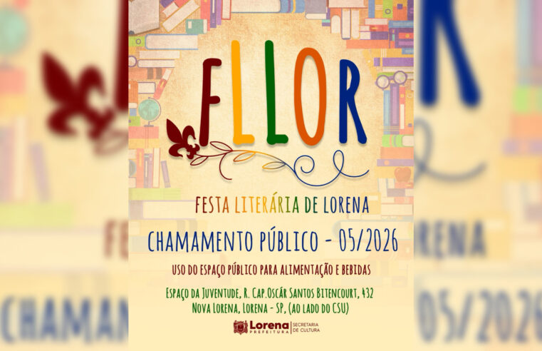 Prazo para comerciantes participarem da Fllor termina nesta sexta em Lorena
