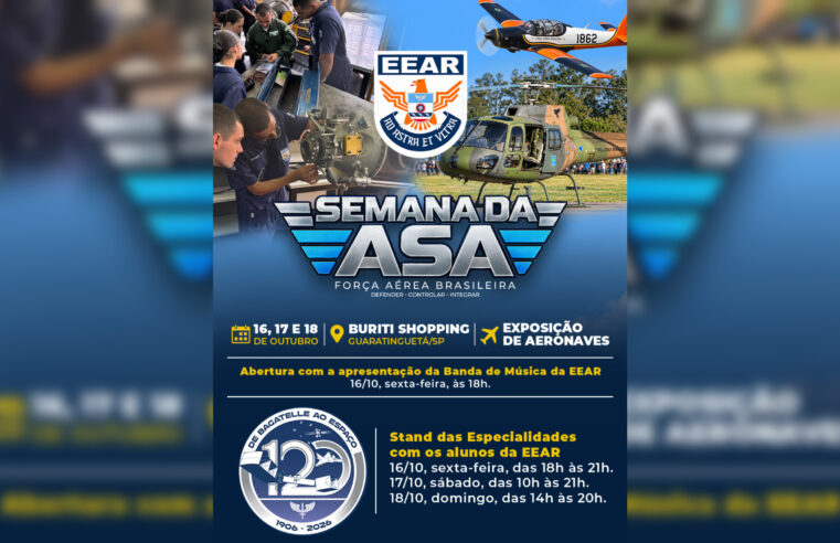 Buriti Shopping recebe programação especial da Semana da Asa em Guaratinguetá